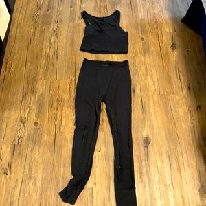 Skims waffle lounge set in brown